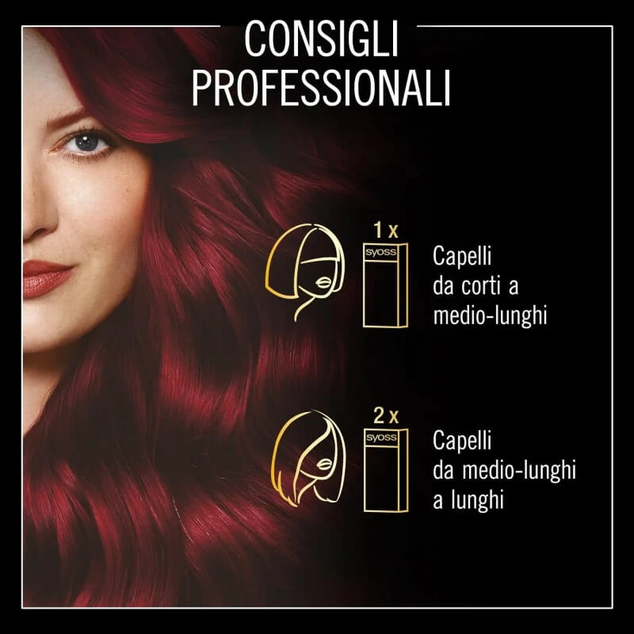 Syoss Oleo Intense Hair Color - Permanent Hair Color No. 5-92 Deep Red