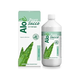 Pure Organic Aloe Juice, 1 Liter - a dietary supplement to support the body's detoxification functions