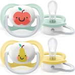Avent Ultra Air Happy 0-6 months - 2 silicone pacifiers - fruit