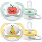 Avent Ultra Air Happy 0-6 months - 2 silicone pacifiers - fruit