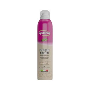 Champú en espuma seco Inodorina para perros y gatos - Aroma delicado, 300 ml
