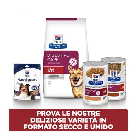 Hill's Prescription Diet i/d Kippen- en groentestoofpotje - Hondenvoer voor puppy's en volwassen honden ter ondersteuning van de spijsvertering, 354 g