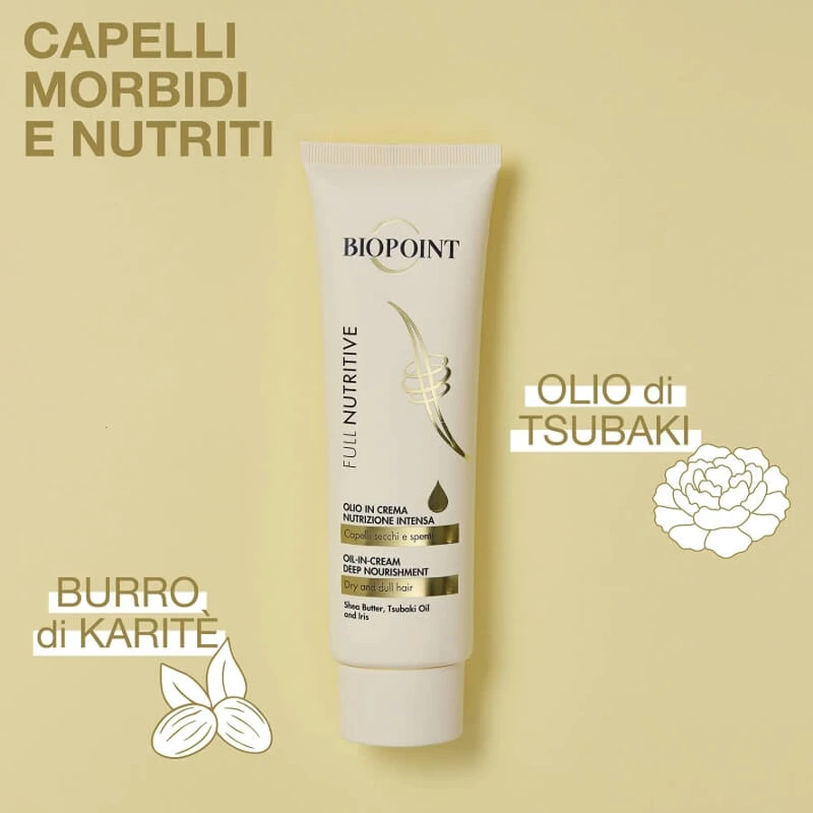 Biopoint Full Nutrive - Crème-olie voor droog en dof haar, 150 ml