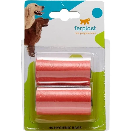Ferplast Pa 6720 - 42 nylon afvalzakjes, geschikt voor de zakhouder, 14 x 31,5 cm