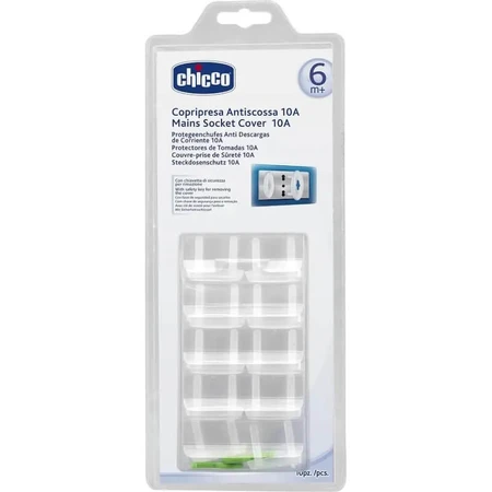 Chicco kindveilige stopcontactafdekkingen, set van 10 (10 stuks)