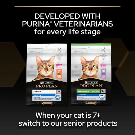 Purina Pro Plan Adult 1+ Vital Functions Salmón - Alimento completo para gatos adultos, 10 kg