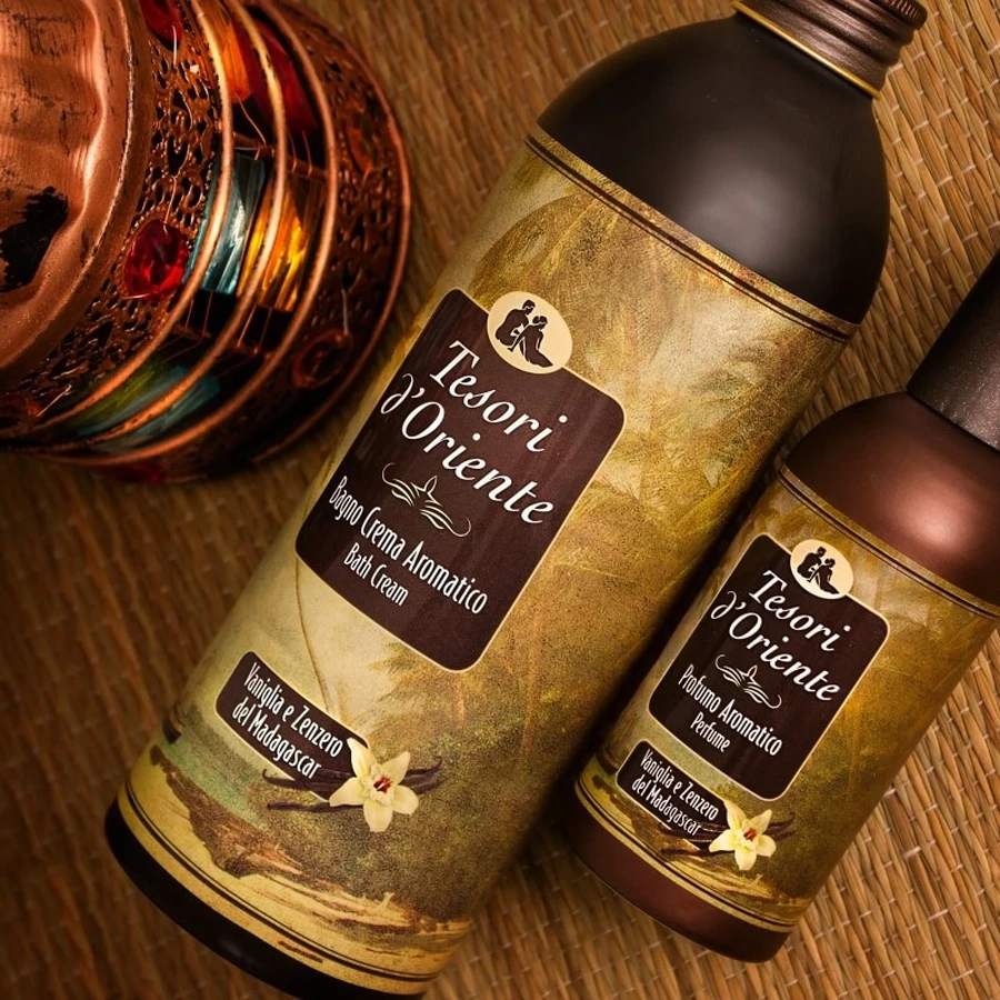Schatten uit het Oosten: Vanille &amp; Gember uit Madagaskar - Aromatische badcrème, 500 ml