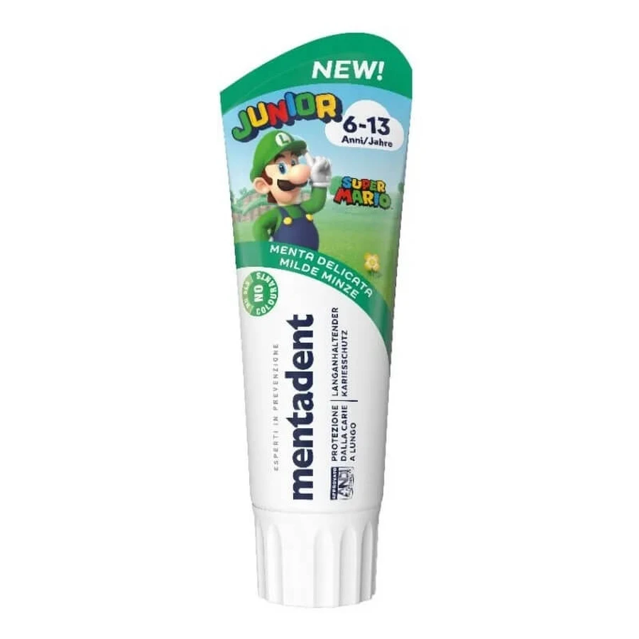 Mentadent Junior Ages 6–13 - Mild Mint Toothpaste 75 ml