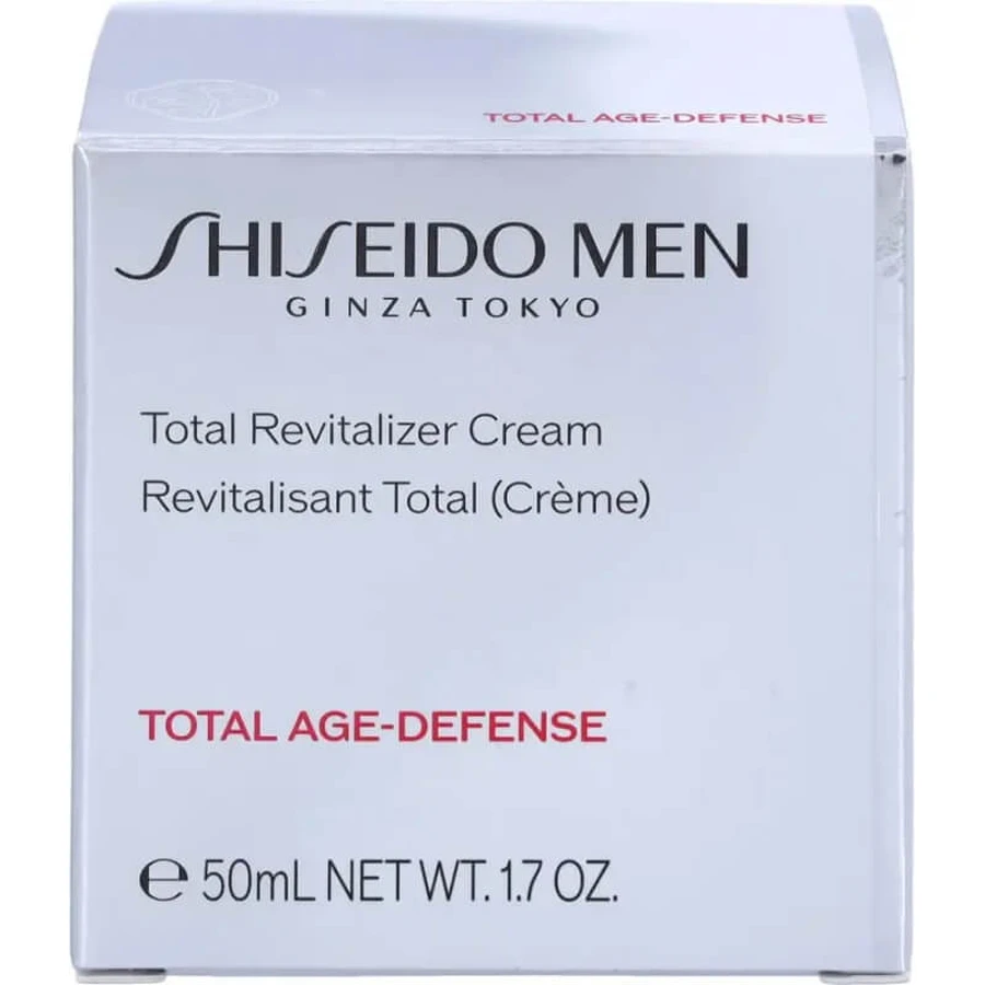 Shiseido Men - Crema Total Revitalizer - Crema revitalizante antiarrugas para hombre, 50 ml