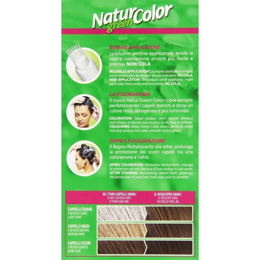 Renee Blanche Vopsea de păr permanentă, nuanță naturală Natur Color Green7 N blond