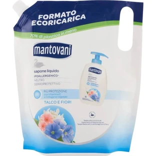 Mantovani Talco e Fiori - Savon liquide hypoallergénique - Recharge de 750 ml