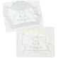 Andy & Helen Complete Crib Set - 2 sheets + 1 pillowcase with bear embroidery - gray