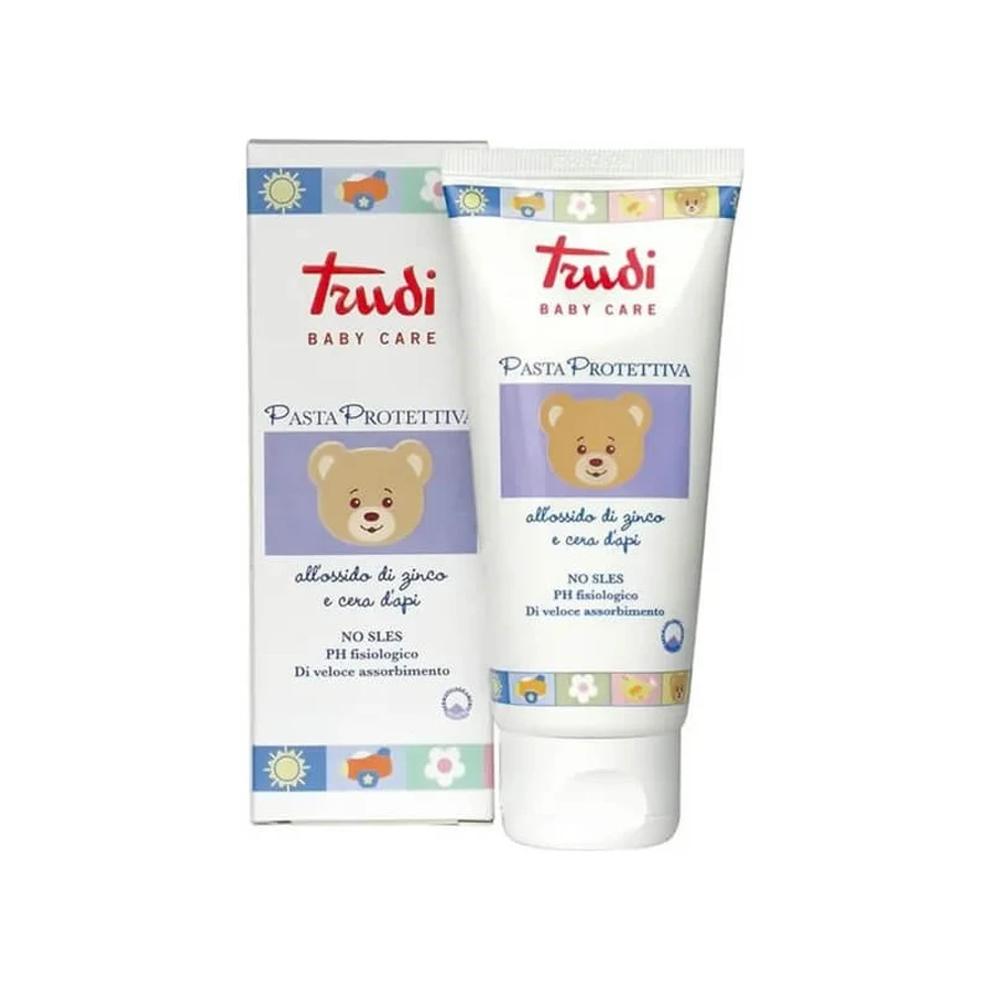 Crema protectora para el cambio de pañales Trudi Baby con óxido de zinc y cera de abejas, 100 ml
