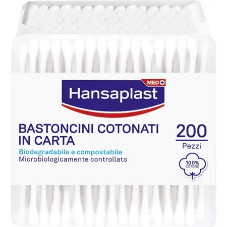 Hansaplast 200 biodegradable cotton swabs