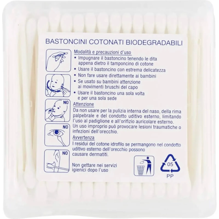 Hansaplast 200 biodegradable cotton swabs