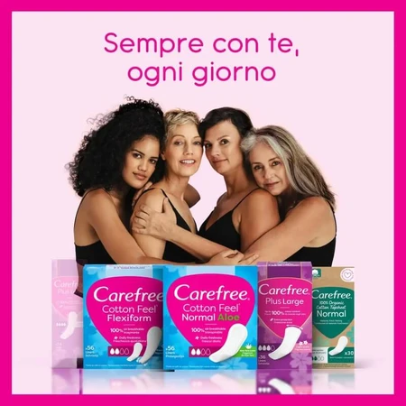 Carefree Cotton Feel Normal Aloe - 32 salvaslips