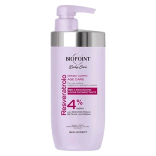 Biopoint Age Care Resveratrol 4% – cremă de corp pentru piele matură, cu efect de refacere a fermității, 500 ml