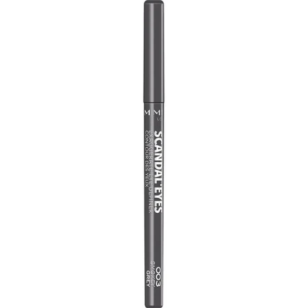 Rimmel Scandaleyes Exaggerate - Lápiz de ojos retráctil resistente al agua n.º 003 Smokey Grey
