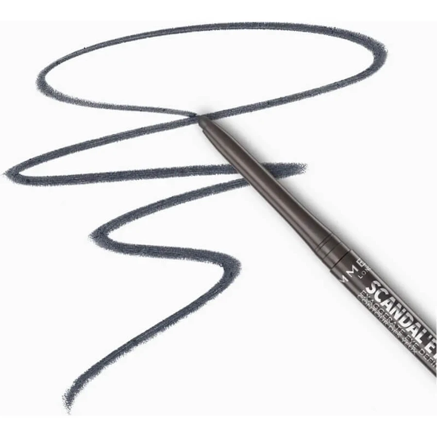 Rimmel Scandaleyes Exaggerate - Lápiz de ojos retráctil resistente al agua n.º 003 Smokey Grey