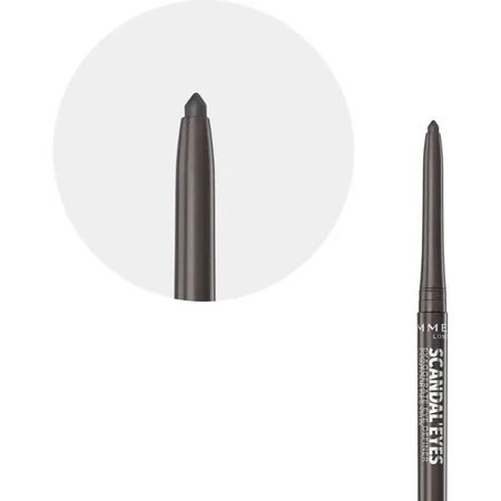Rimmel Scandaleyes Exaggerate - Lápiz de ojos retráctil resistente al agua n.º 003 Smokey Grey