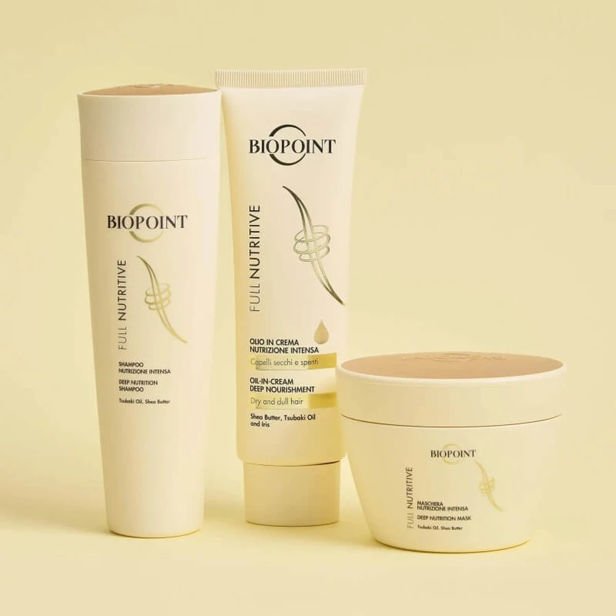 Biopoint Full Nutritive – Shampoo für trockenes und strapaziertes Haar, 200 ml
