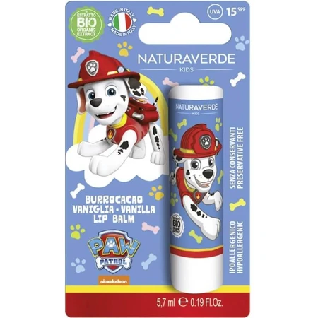 Naturaverde Paw Patrol - Bálsamo labial de vainilla, 5,7 ml