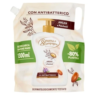 Jabón de manos «Champagne Foam» con argán y pachulí y propiedades antibacterianas - Recambio de 1300 ml