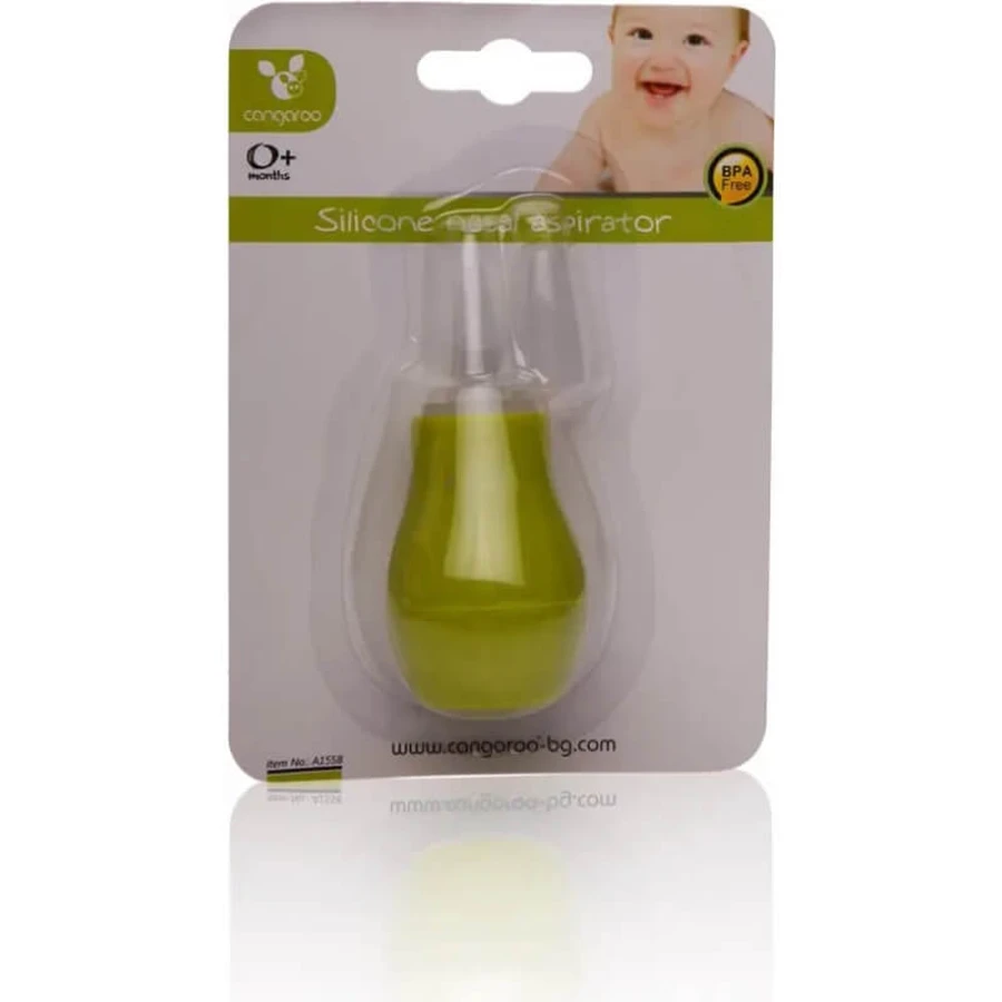Cangaroo Green Silicone Nasal Aspirator