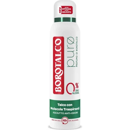 Poudre de talc pure, parfum talc - Déodorant en spray 48 heures, 150 ml