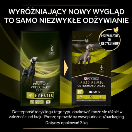 Purina Pro Plan Diet HP Hepatic - Aliment complet pour chiens souffrant de troubles hépatiques, 3 kg