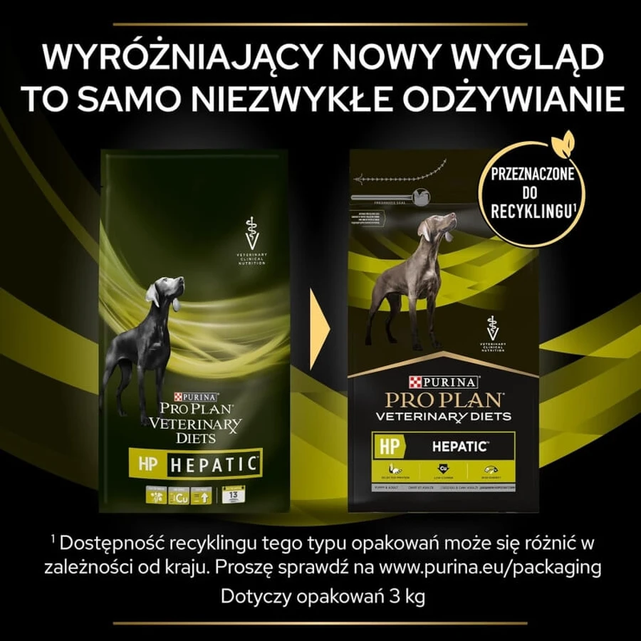 Purina Pro Plan Diet HP Hepatic - Aliment complet pour chiens souffrant de troubles hépatiques, 3 kg