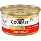 Purina Gourmet Gold Soft-Hearted Beef - Alimento completo para gatos adultos, 85 g