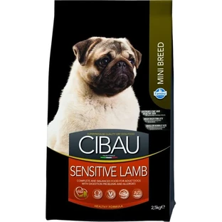 Farmina Cibau Adult Mini Sensitive Lamb - Aliment complet pour chiens adultes souffrant de troubles digestifs ou d'allergies, 2,5 kg