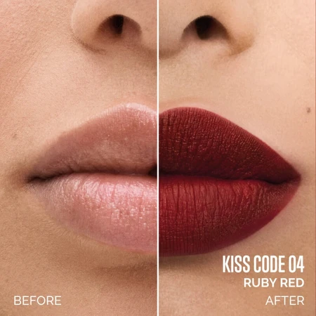 Veralab Overskin kiss code – ruj lichid mat nr. 04 ruby red
