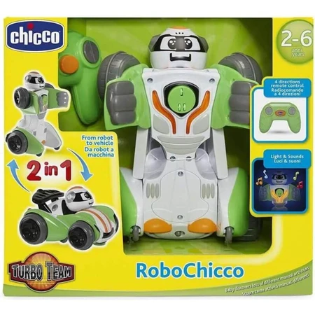 Chicco RoboChicco Transformable Radio-Controlled Vehicle, Ages 2–6