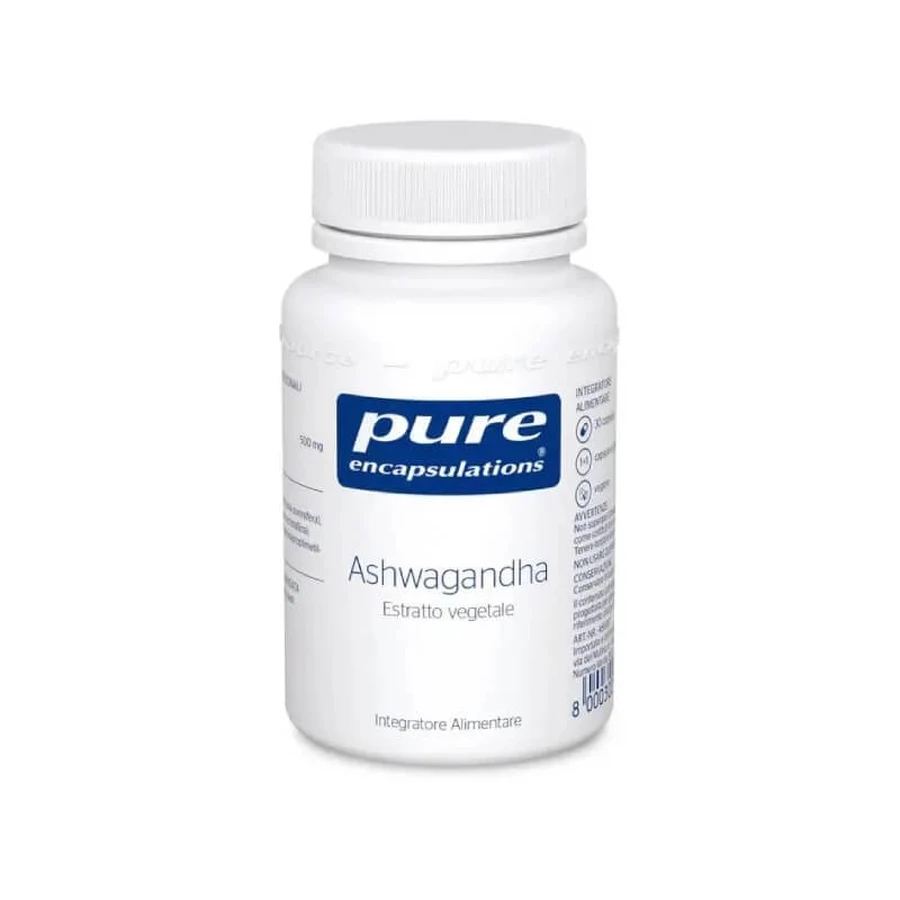 Pure Encapsulations Ashwagandha, 30 cápsulas - Complemento alimenticio reconstituyente