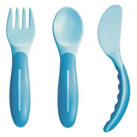 Mam Baby's bestek - Bestekset voor kinderen, vanaf 6 maanden, azuurblauw