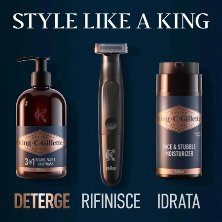 Gillette King C. Gillette - Beard and Face Cleanser, 350 ml