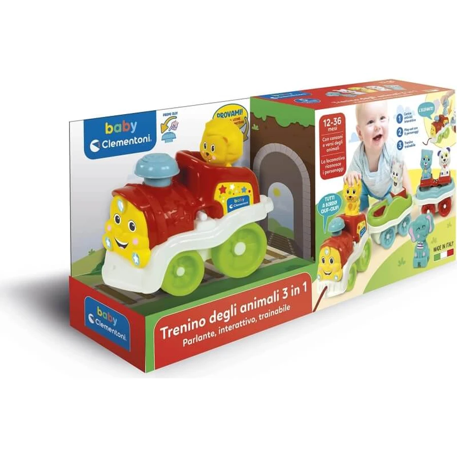 Clementoni 3-in-1-Tierzug – Interaktives Spielzeug