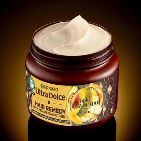 Garnier Ultra Gentle Hair Remedy mit Avocadoöl und Sheabutter – Ultra-pflegende Haarkur 340 ml