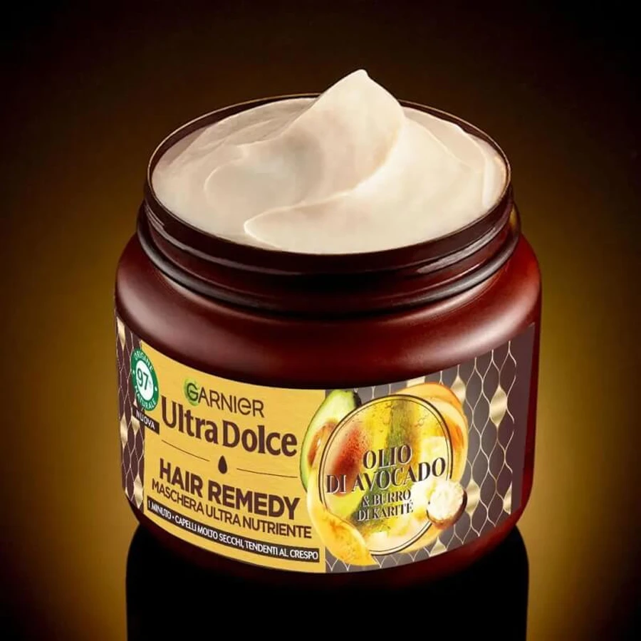 Garnier Ultra Gentle Hair Remedy mit Avocadoöl und Sheabutter – Ultra-pflegende Haarkur 340 ml