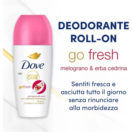 Dove Advanced Care Go Fresh met granaatappelgeur - Roll-on deodorant 50 ml