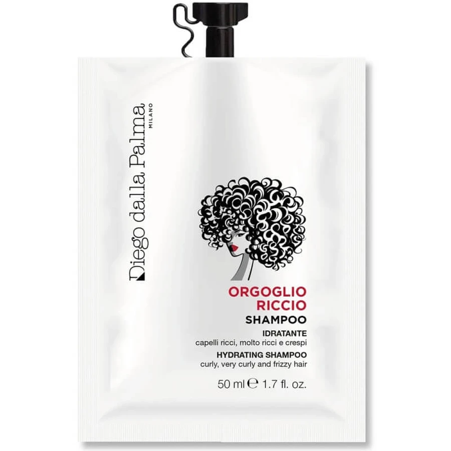 Diego dalla Palma Proud Curl - Hydraterende en elastiserende shampoo voor krullend haar, tegen kroes, voor meer definitie, 50 ml