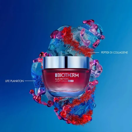 Biotherm Blue Peptides Uplift Cream Rich - Crema antiedad rica, 50 ml