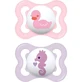 Mam Air 2-6m - Set of 2 Silicone Pacifiers - Pink