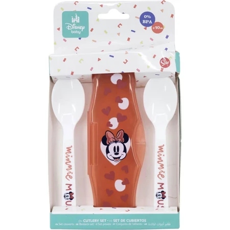 Stor Minnie - Set of Two Spoons with Case, 10m+