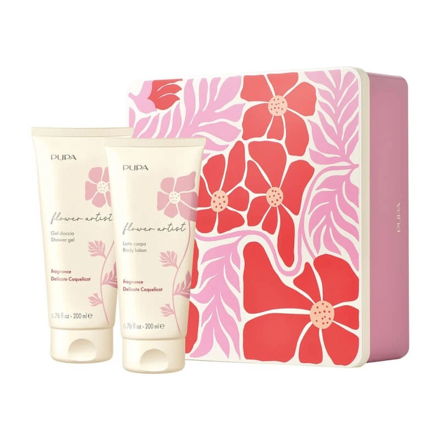 Pupa Flower Artist Delicate Coquelicot - Douchegel 200 ml + Lichaamslotion 200 ml