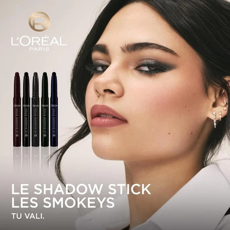 L'Oréal Paris Le Shadow Stick oogschaduwstift nr. 490 All Night Black