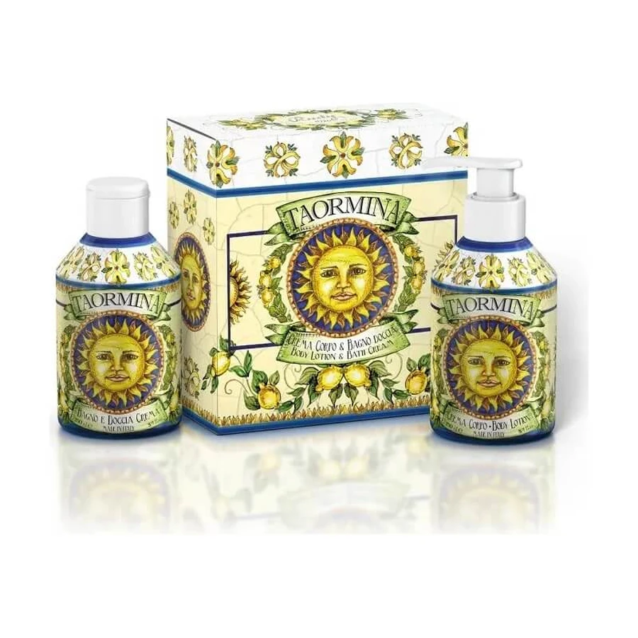 Set «Majolica» de Rudy Cofanetto Taormina: gel de ducha 250 ml + crema corporal 250 ml