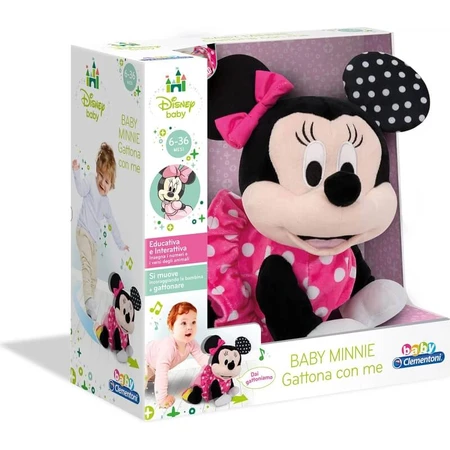 Clementoni Baby Minnie Crawl With Me - Interactive Plush Toy